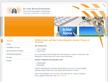 Tablet Screenshot of dr-gronemeier.de